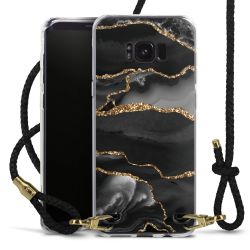 Carry Case Transparent Leather black/gold