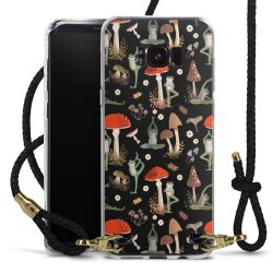 Carry Case Transparent Leather black/gold