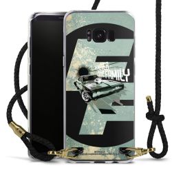 Carry Case Transparent Leather black/gold