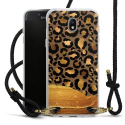 Carry Case Transparent Leather black/gold