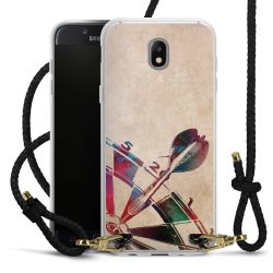 Carry Case Transparent Leather black/gold