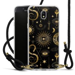 Carry Case Transparent Leather black/gold