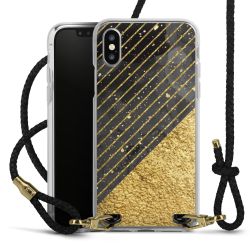 Carry Case Transparent Leather black/gold