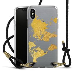 Carry Case Transparent Leather black/gold