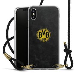 Carry Case Transparent Leather black/gold