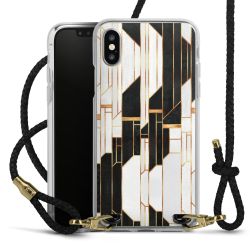 Carry Case Transparent Leather black/gold