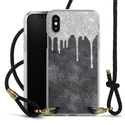 Carry Case Transparent Leather black/gold