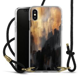 Carry Case Transparent Leather black/gold