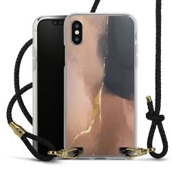 Carry Case Transparent Leather black/gold