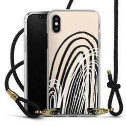 Carry Case Transparent Leather black/gold