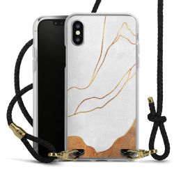 Carry Case Transparent Leather black/gold