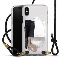 Carry Case Transparent Leather black/gold