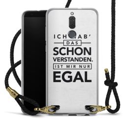 Carry Case Transparent Leder schwarz/gold