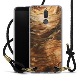 Carry Case Transparent Leather black/gold