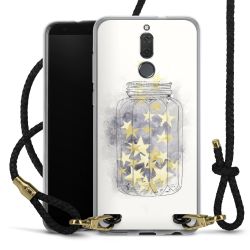 Carry Case Transparent Leather black/gold