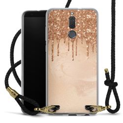 Carry Case Transparent Leather black/gold