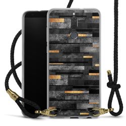 Carry Case Transparent Leather black/gold