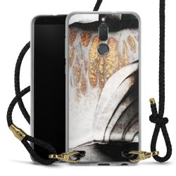 Carry Case Transparent Leather black/gold