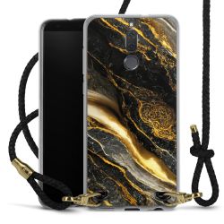 Carry Case Transparent Leather black/gold