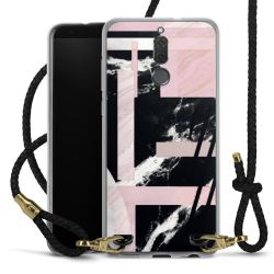 Carry Case Transparent Leather black/gold