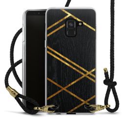 Carry Case Transparent Leather black/gold