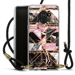 Carry Case Transparent Leather black/gold