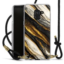 Carry Case Transparent Leather black/gold