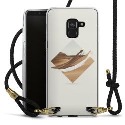 Carry Case Transparent Leather black/gold