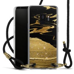 Carry Case Transparent Leather black/gold