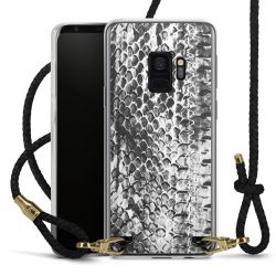 Carry Case Transparent Leather black/gold