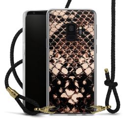 Carry Case Transparent Leather black/gold