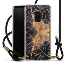 Carry Case Transparent Leather black/gold