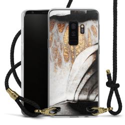 New Carry Case Transparent Leder schwarz/gold