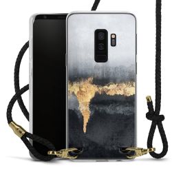 New Carry Case Transparent Leder schwarz/gold