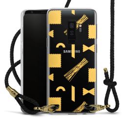 Carry Case Transparent Leather black/gold