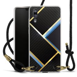 Carry Case Transparent Leather black/gold