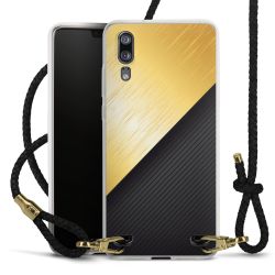 Carry Case Transparent Leather black/gold