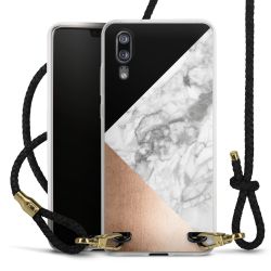 Carry Case Transparent Leather black/gold