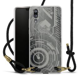 Carry Case Transparent Leather black/gold