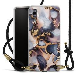 Carry Case Transparent Leather black/gold