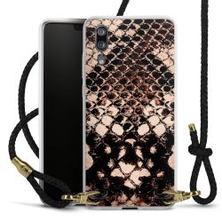 Carry Case Transparent Leather black/gold