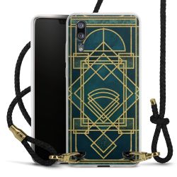 Carry Case Transparent Leather black/gold