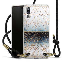 Carry Case Transparent Leather black/gold