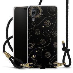 Carry Case Transparent Leather black/gold