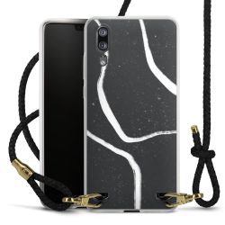 Carry Case Transparent Leather black/gold