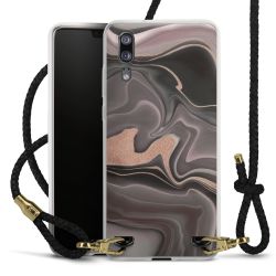 Carry Case Transparent Leather black/gold