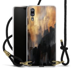 Carry Case Transparent Leather black/gold