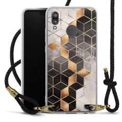 Carry Case Transparent Leather black/gold