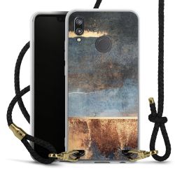 Carry Case Transparent Leather black/gold