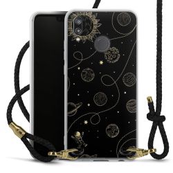 Carry Case Transparent Leather black/gold